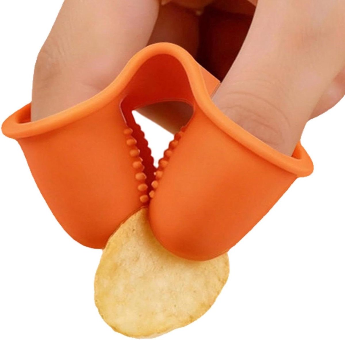 Siliconen Beschermers - Hittebestendige Hoezen - Koken en Grillen - Voedselveilig Materiaal - 10x6x4cm - Oranje