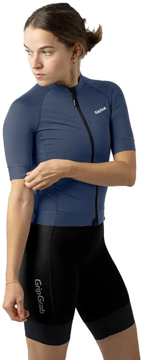 Gripgrab Pacr Korte Mouw Wielertrui Blauw S Vrouw