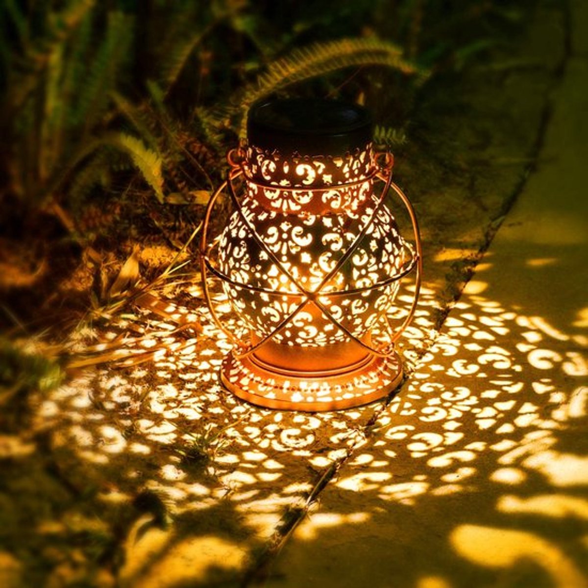 Lantaarn op zonne-energie - Buitenverlichting - IP65 waterdicht - Metalen zonnelampen - Tuin decoratie - Hangend model