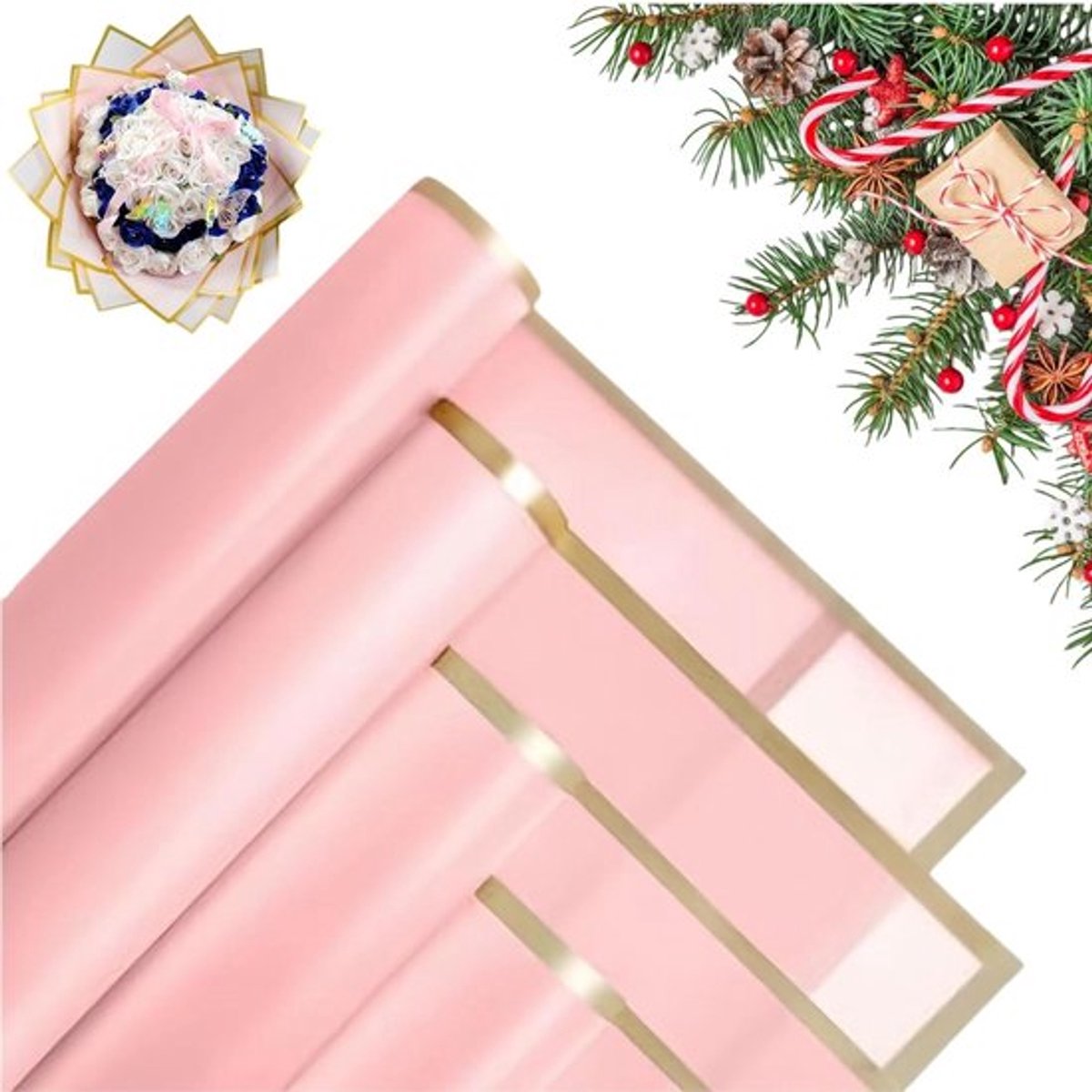 Waterdicht Decoratie Cadeaupapier voor Geschenkverpakkingen - Bloemenverpakkingspapier - Kunst en handwerk boeket - 20 vellen