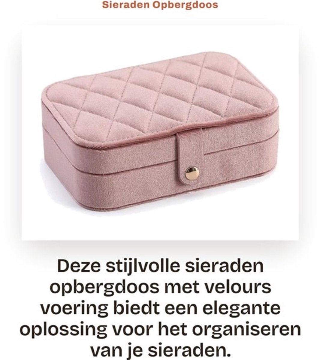Sieradenopbergdozen Elegante Textuur - Fluwelen Voering - Make-up Spiegel - Flexibele Verdelers - Antikras - Unieke Smaak - Sieradenbox