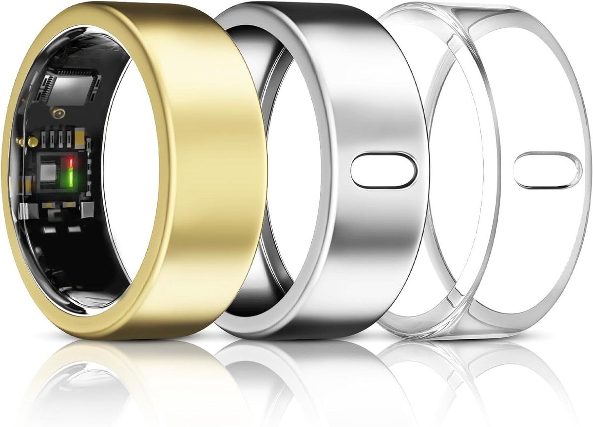 Beschermhoes Ring - Ring Cover - Ring Beschermen - Opladen met hoes - 3 stuks - Clear Zilver Goud