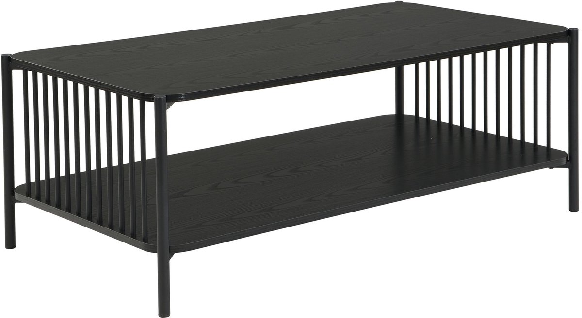 Salontafel zwart eikenlook 110x60 cm