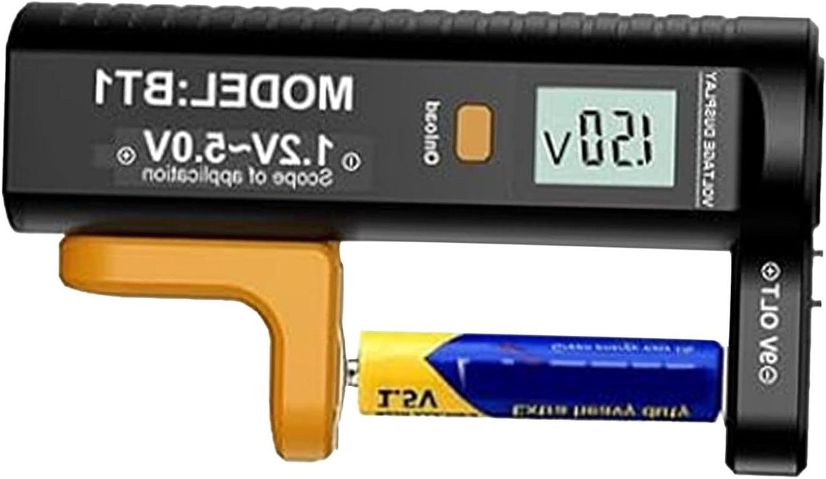 Digitale Batterijtester - Batterij Levensduur Tester - Batterijen Controleren - Verbeterde Teststroom - 137 x 75 x 42 cm