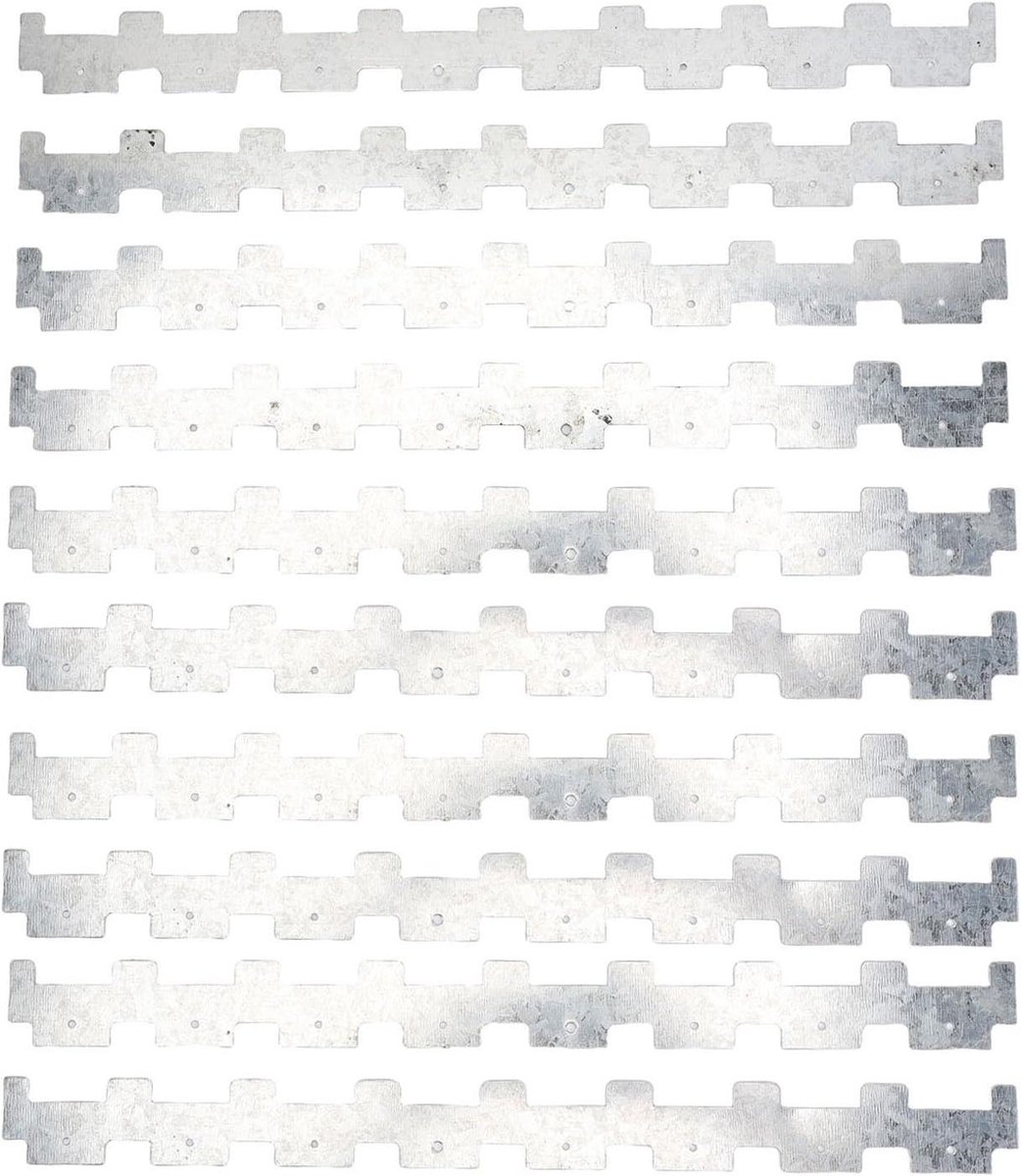 Bijenkorf Frame Spacers - Nest Frame Card Strip - Bijenteelt Stabiliteit - Roestvrij Staal Constructie - 37x3cm - Zilver