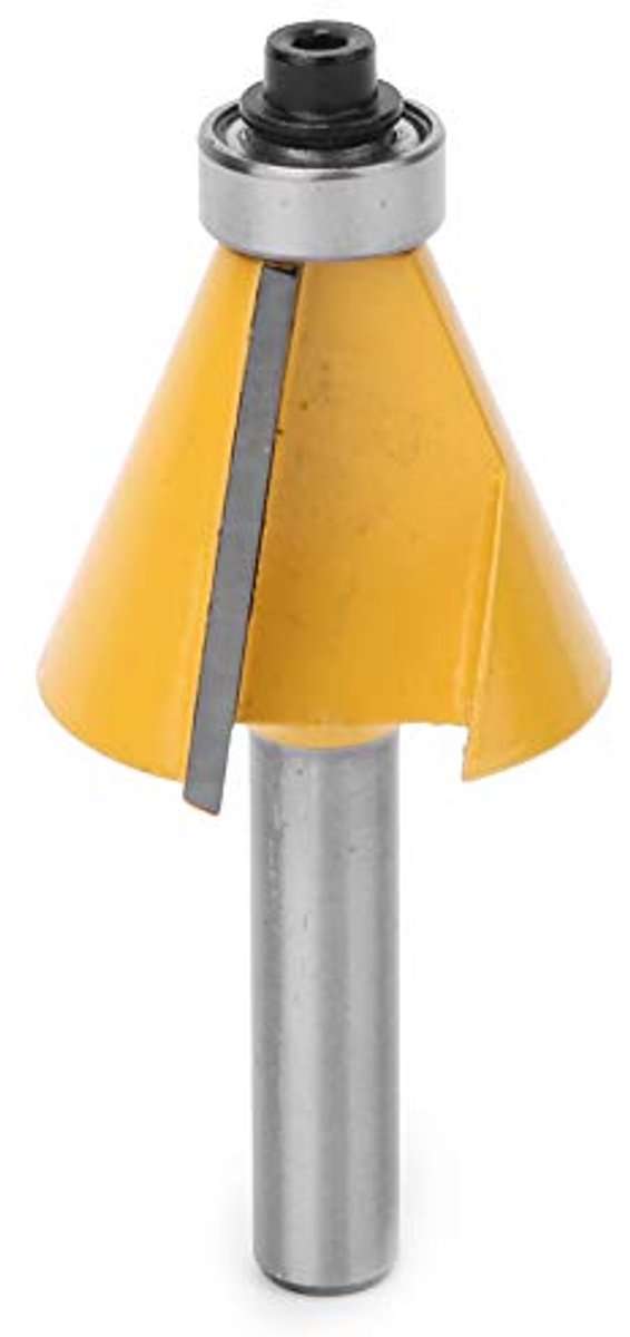 Dailygoods - Kantenfrees 8 mm - Houtbewerking - Professioneel - 22,5° - Frees met Lager - Voor precisiewerk - Geschikt voor houtbewerkers