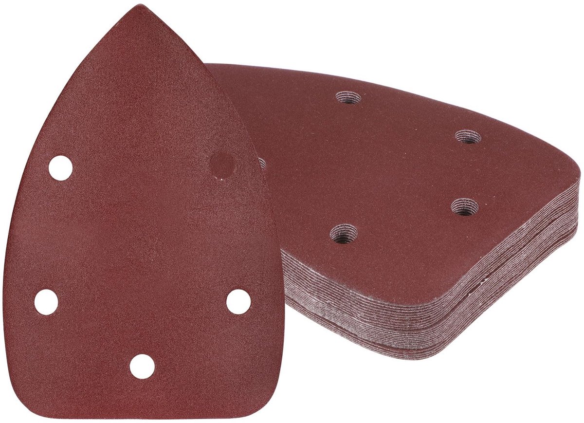 Dailygoods - 25 Stuks Driehoekige Schuurpapier voor Mouse - 320 Grit voor Houtbewerking