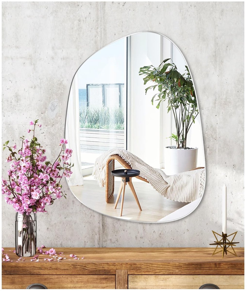 Dailygoods - Zelfklevende Irreguliere Wandspiegel - Decoratie voor Thuis