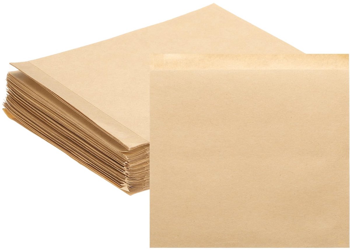 SnelShoppen - 200 stuks kraftpapieren sandwichtzakken 12x11 cm, vetdichte papieren koekjeszakjes, ideaal voor snacks, lunch, bakkerij, bruin, milieuvr
