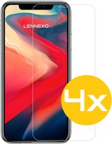 Screenprotector Geschikt Voor iPhone 11/XR - Glasplaat - Tempered Glass - 4 Stuks