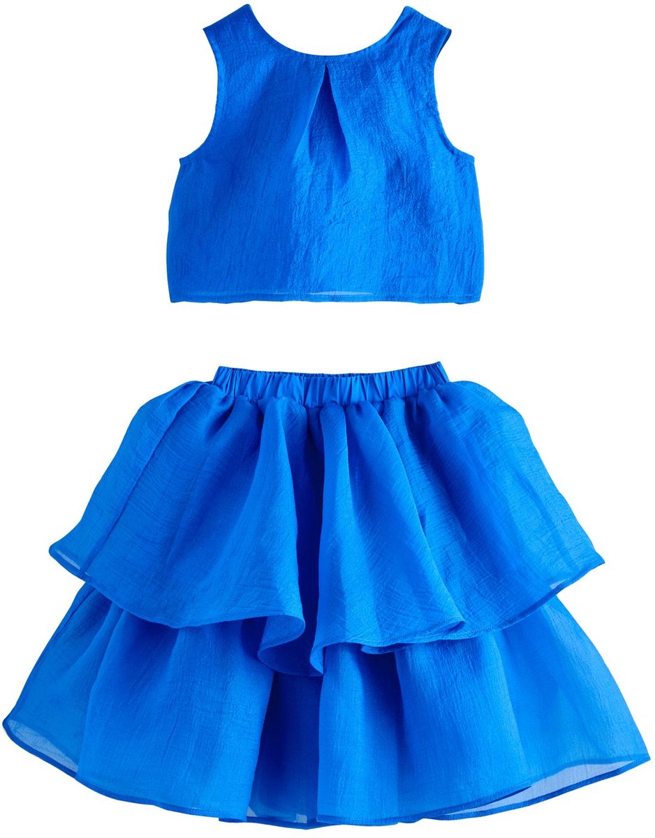 Next - Meisjes - Set van blouse en Rara-rok - Blauw