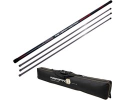 Vaste Hengel Set - Witvishengel Vissersuitrusting - Vissen vanaf de kant - Inclusief 3 Top Kits - 9.50 meter - Multi
