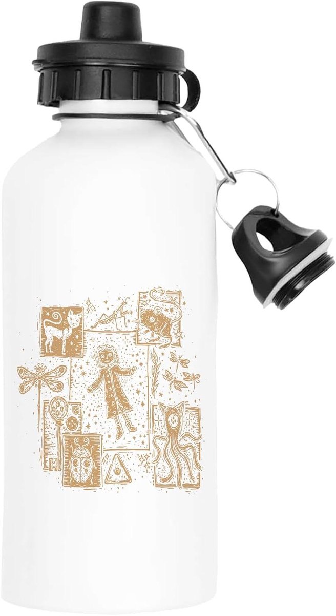 Waterfles - Drinkfles Thermosfles - Hydratatie Onderweg - Temperatuur Isolatie - 500 ml - Wit