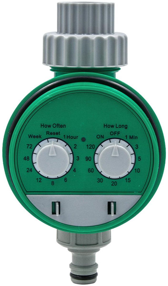 SnelShoppen - Mulcort Irrigatietimer, Elektronische Tuin Timer met 2 Wijzerplaten, Automatische Watering Controller, Multifunctionele Slangsproeier vo