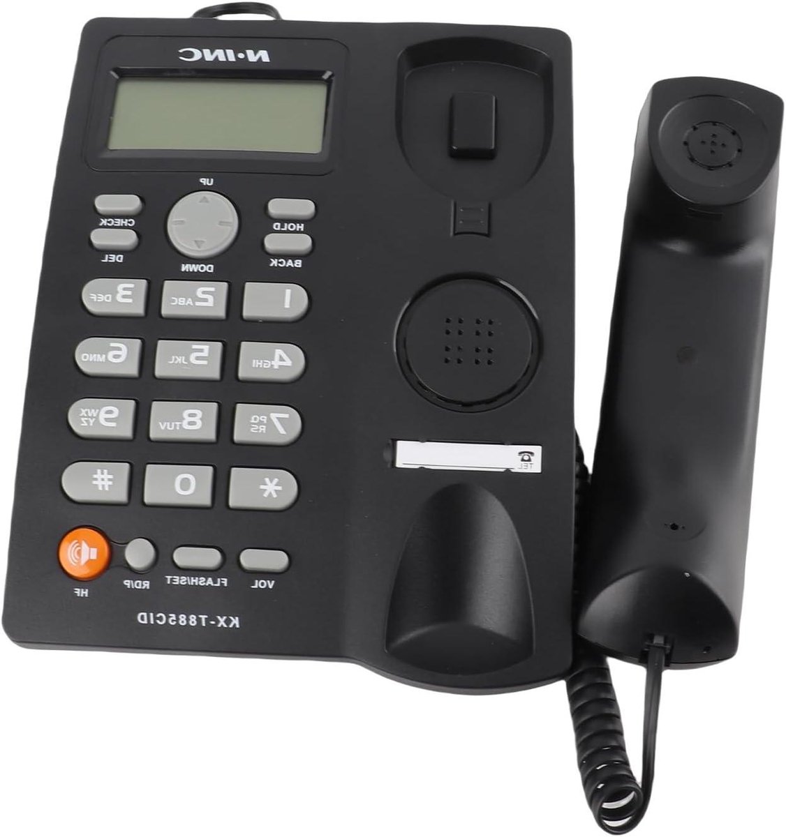 Vaste Telefoon - Vastlijn Telefoon - Thuis Bellen - Ruis Onderdrukking - Standaard Formaat - Zwart