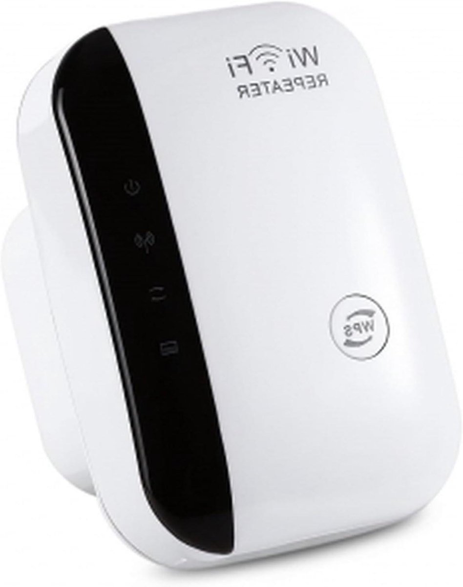 Wifi Versterker - Draadloze Repeater - Internet Uitbreiden - Met WPS Knop - 300 Mbps - Wit