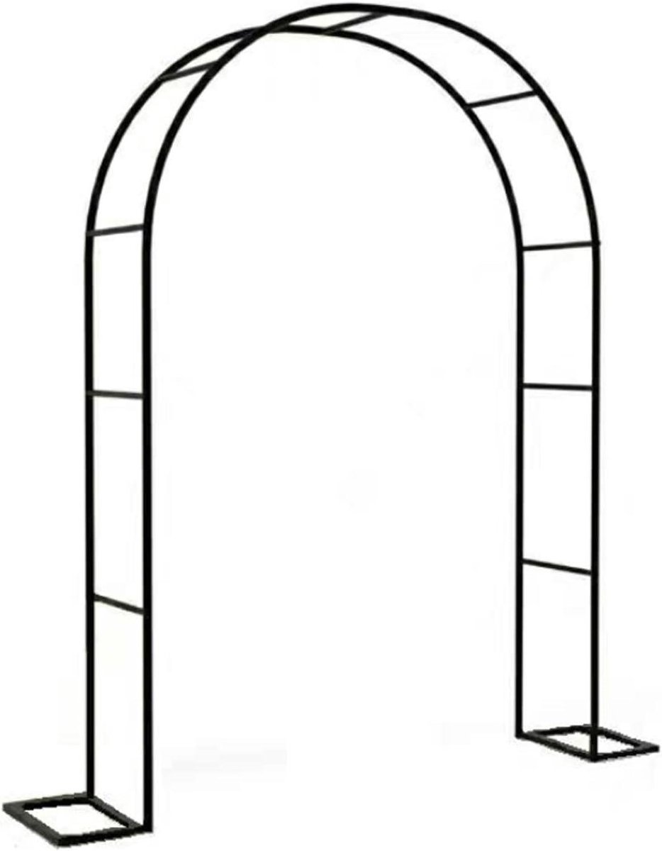 Metalen Tuinboog - Decoratieve Boog - Klimplanten Ondersteunen - Met Stabiele Basis - 140 cm Breed x 230 cm Hoog
