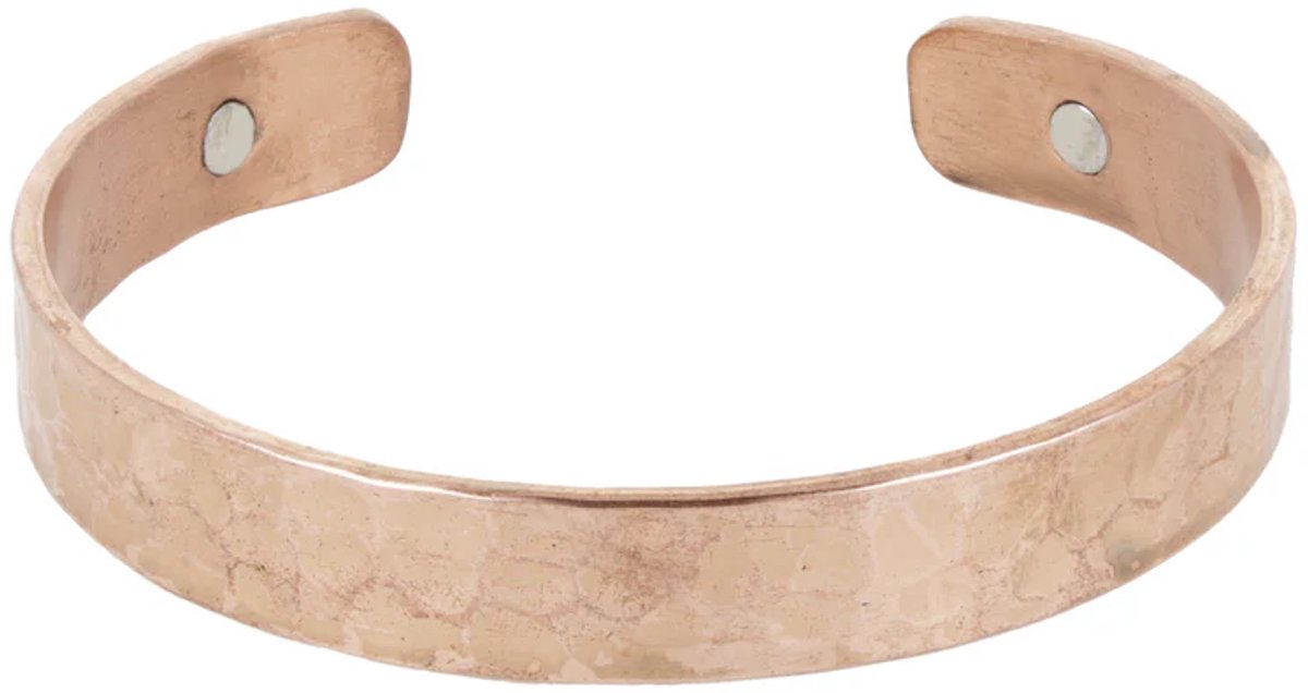 Armband Koper gehamerd magnetisch