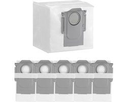 Stofzuigerzakken - geschikt voor Roborock Q5 / Q7 / Q7 Max+ / S7 MaxV Ultra / S7 Pro Ultra / Q8+ max en pro / S8 / S8 Pro Ultra - stofzakken zakken zuigstation - 6 stuks - Wit
