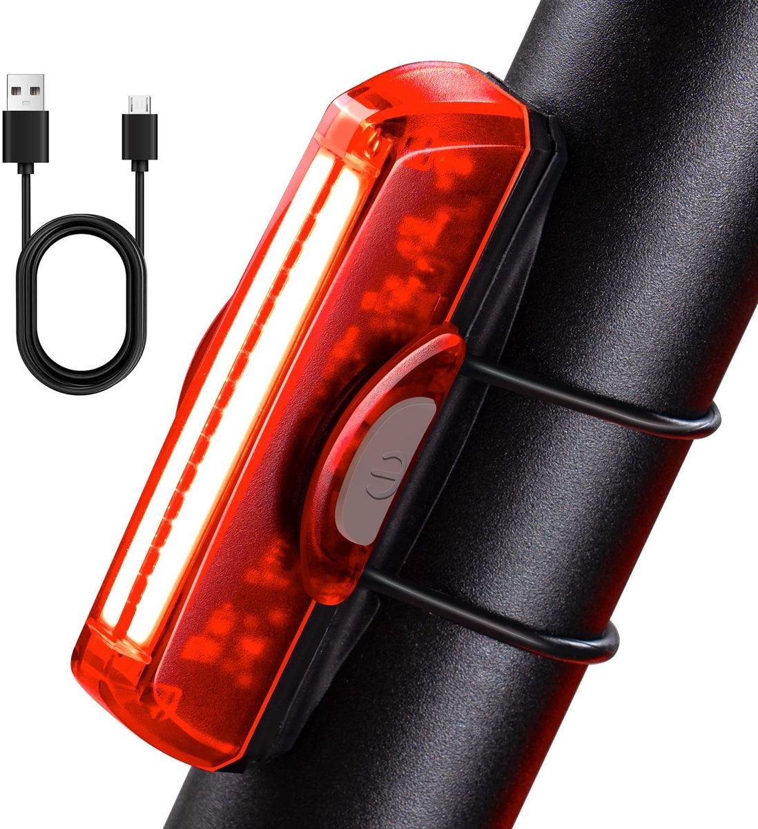 SolidKeus - Oplaadbaar LED Achterlicht voor Fiets met USB en Clipbevestiging