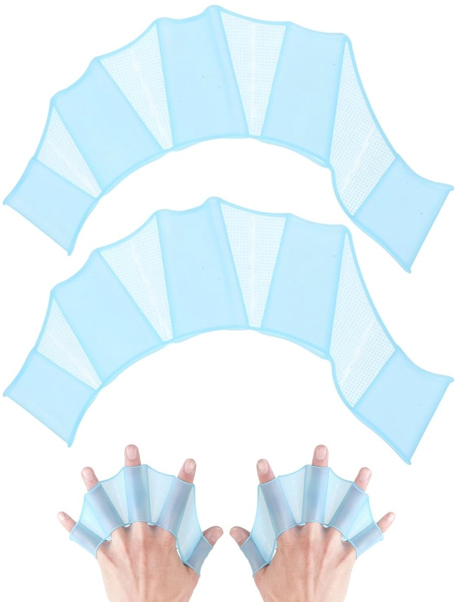 SolidKeus - Zwemhandschoenen voor Volwassenen in Blauw
