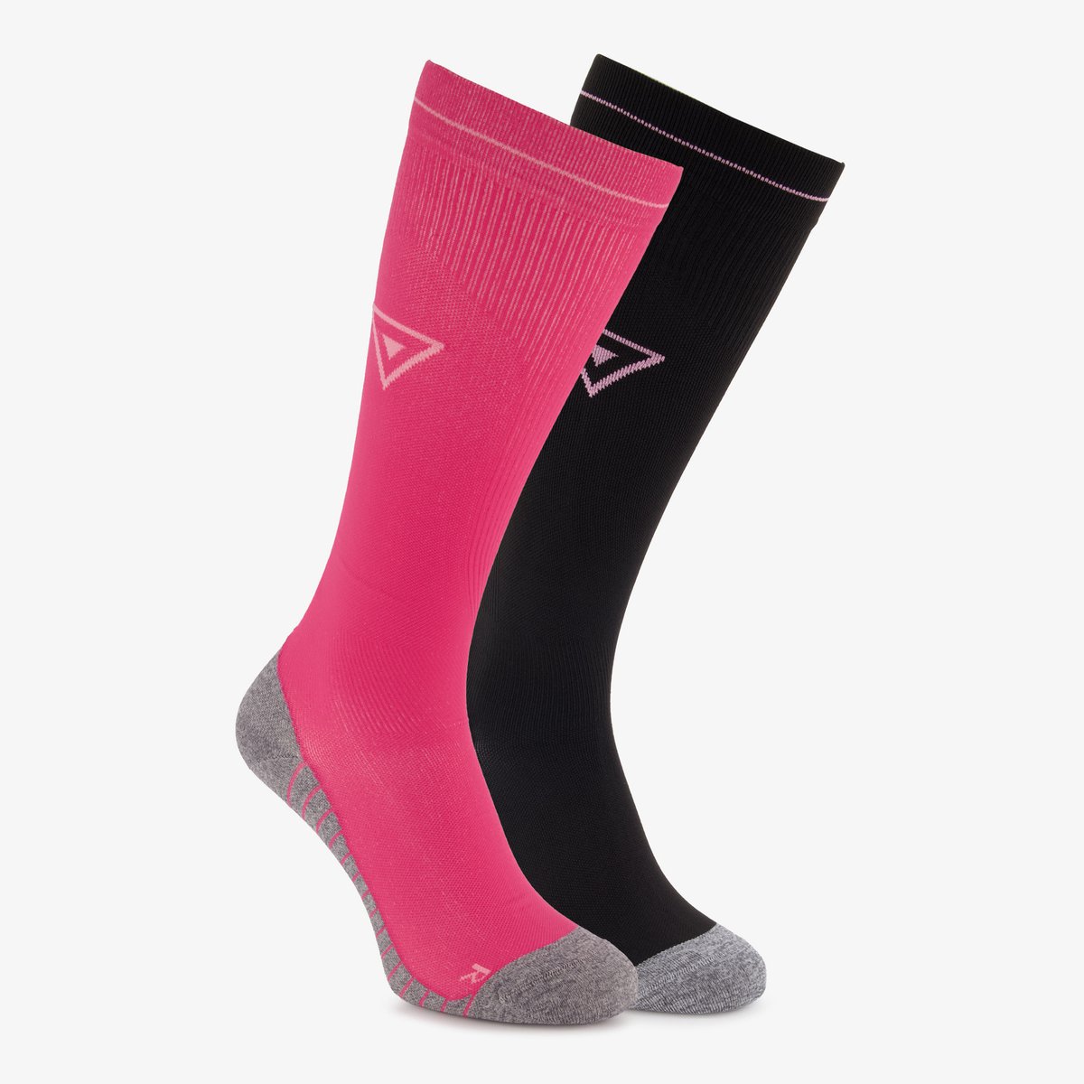 2 paar Osaga compressiesokken dames roze zwart - Maat 35/38
