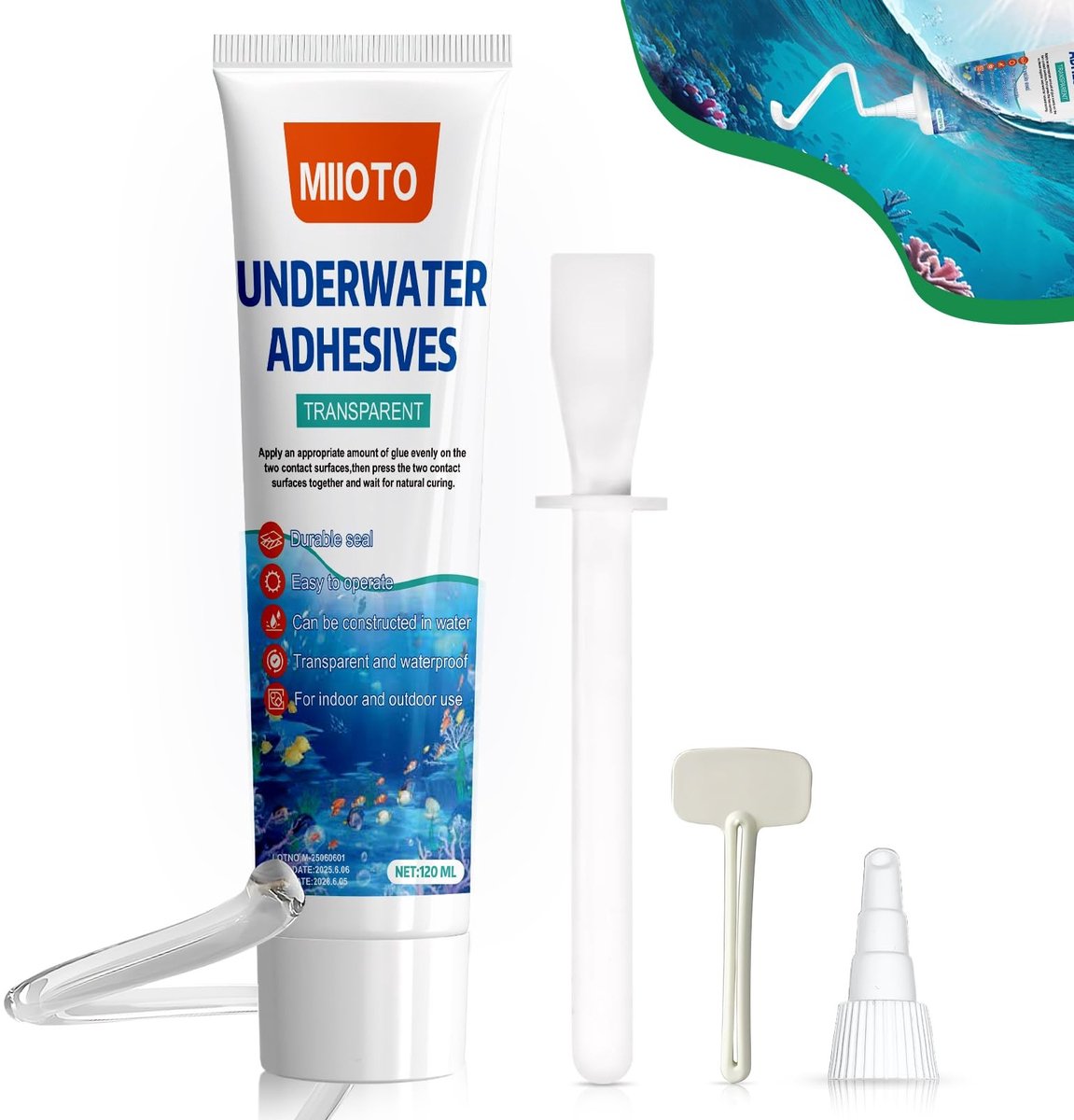 Omgoods - Onderwater Lijm voor Aquaria 120 ml