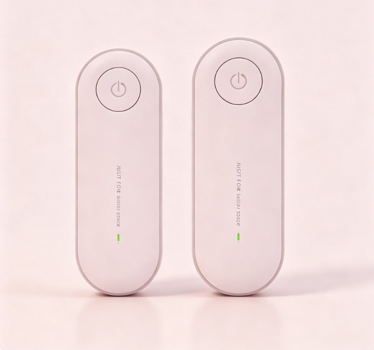 2 Stuks Plug-in Luchtzuiverder Tegen Schimmel, Compact Mini Luchtreiniger voor Slaapkamer, Toilet, Kast en Huisdierruimte（roze）
