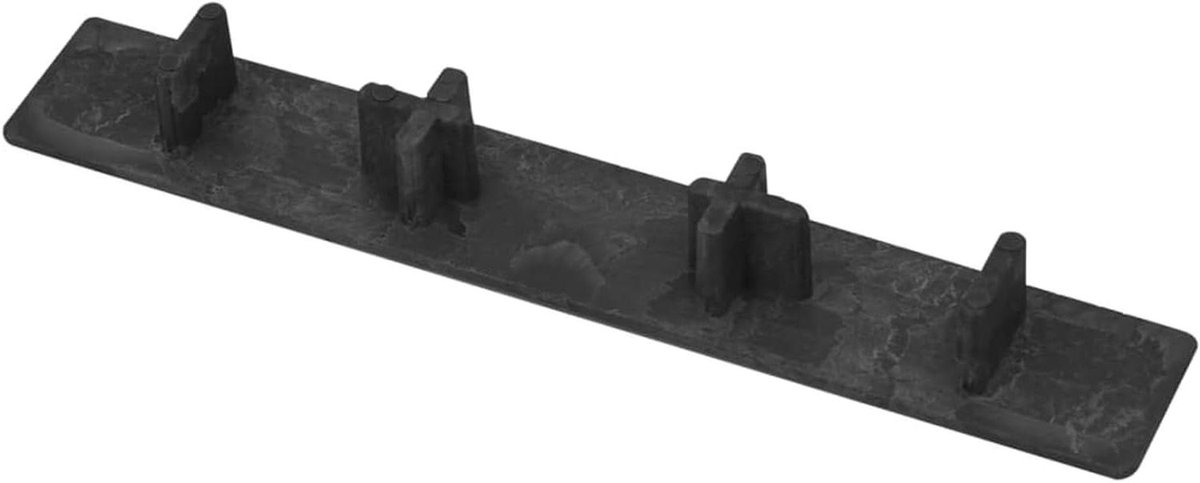 Terrasplank Afdekking - Eindkap Set - Terras Afwerken - Weerbestendig Duurzaam - 10 Stuks - Zwart