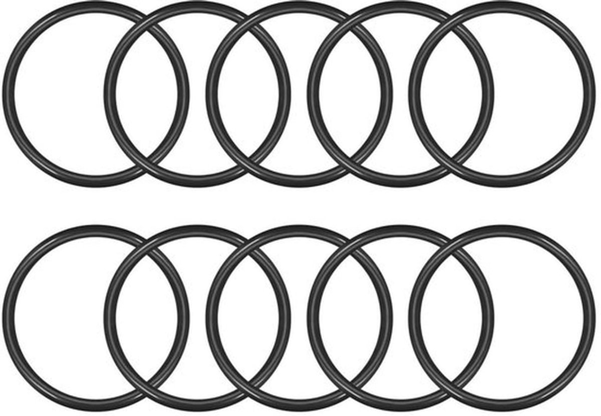 O-ringen set 10 stuks - Nitrilrubber - 50 mm buitendiameter - 42 mm binnendiameter - 4 mm breed - Duurzaam en flexibel - Afdichtringen