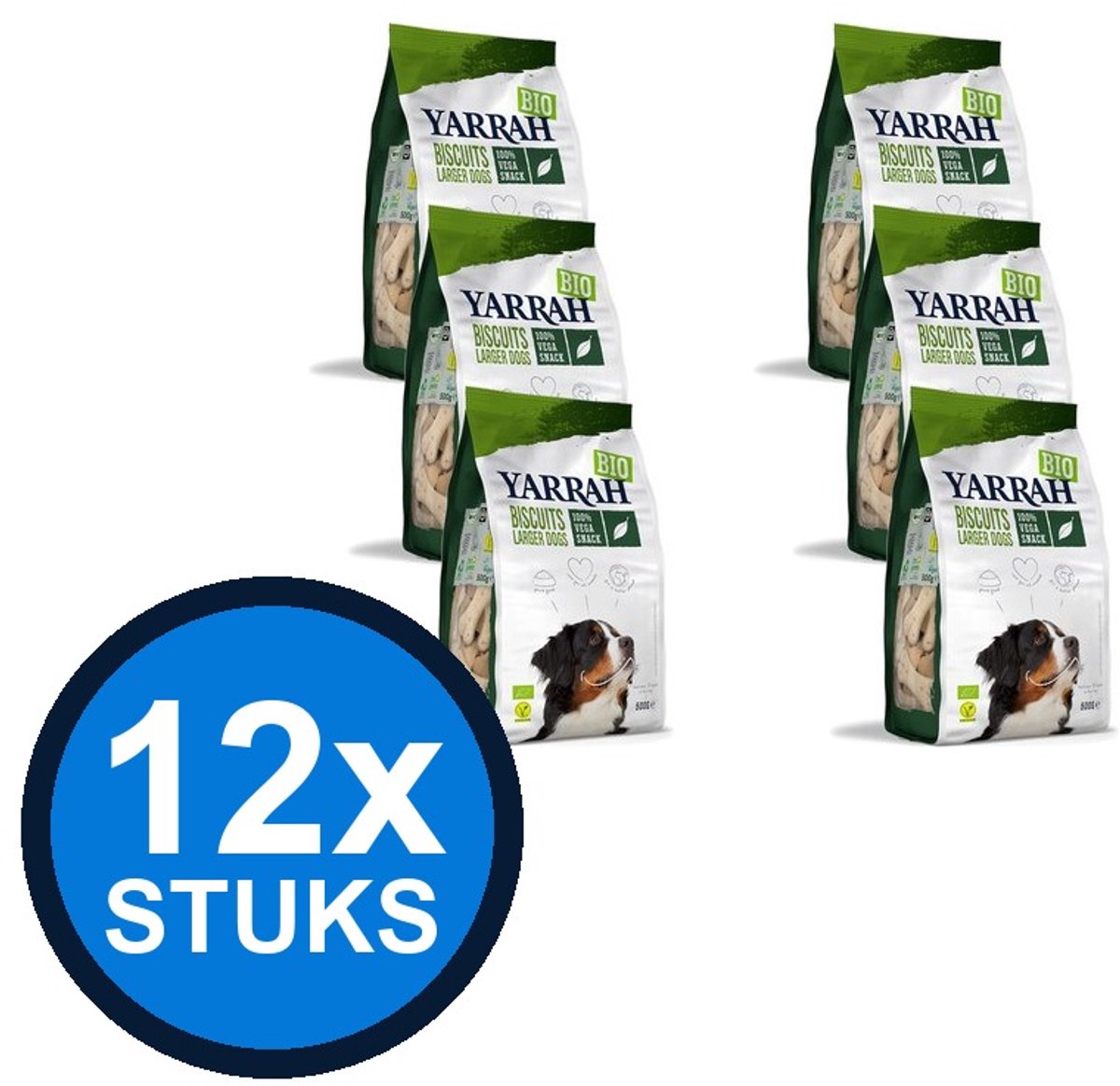 12x Yarrah dog bio multi biscuits vega 500gr