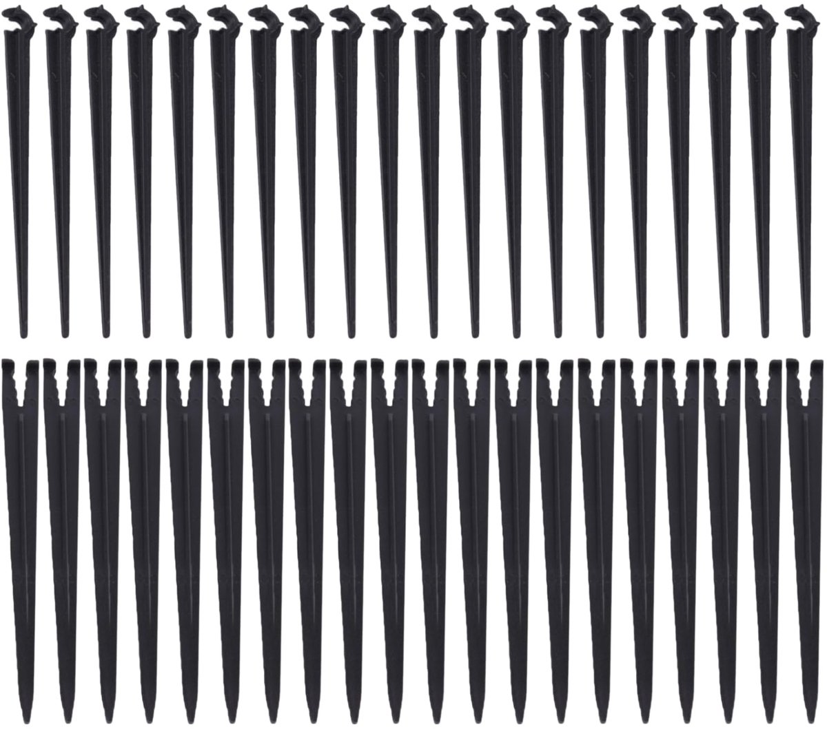 40-delige Druppelirrigatie Slanghouders - Micro Druppel Systeem Clips voor 4/7 mm Slang - Plantensteunen voor Tuinbewatering - Accessoires voor Moestuin, Kweekkas & Verhoogde Plantenbak