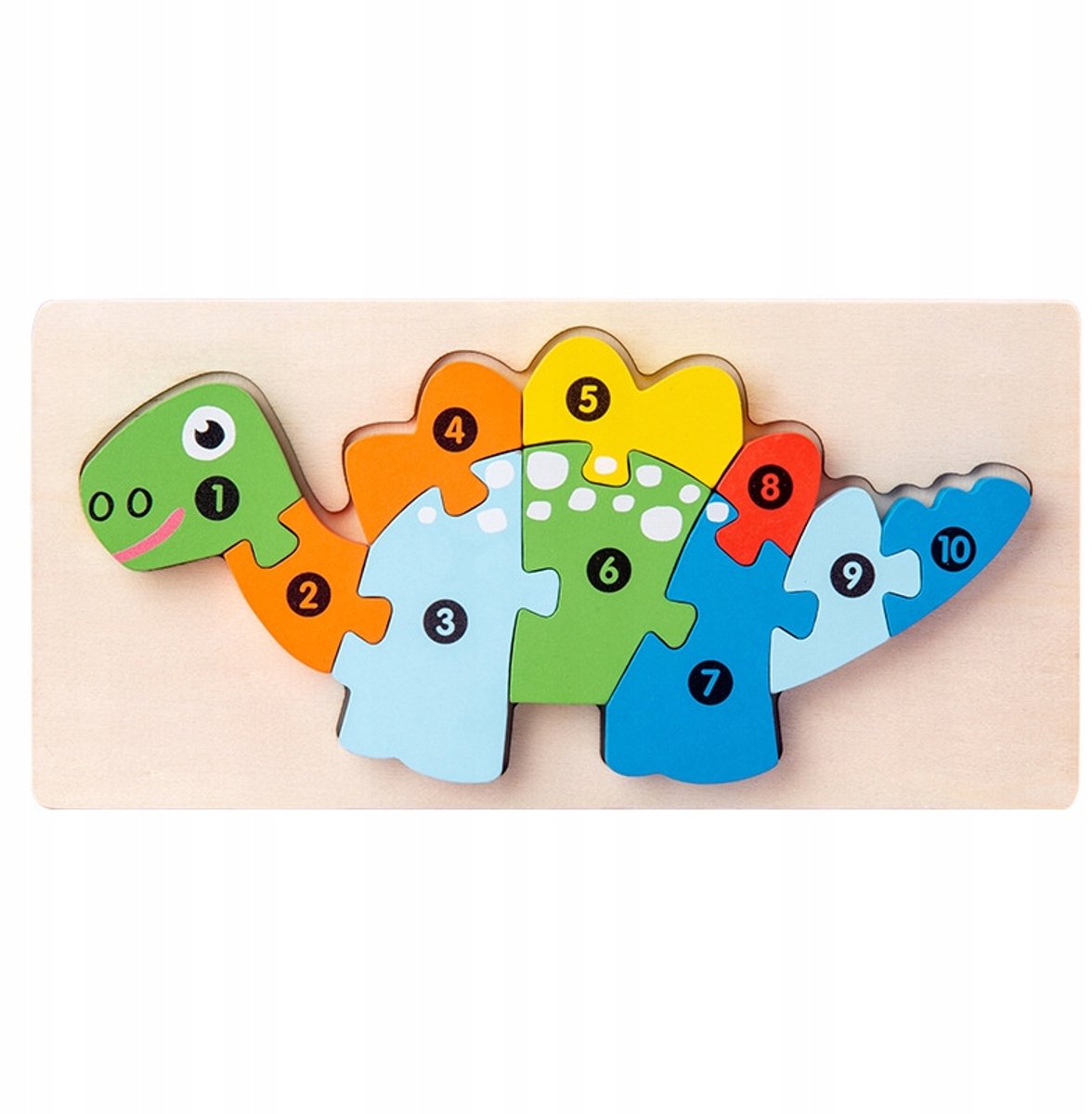Houten Dino Puzzel voor Kinderen 3+ | Educatief en Veilig