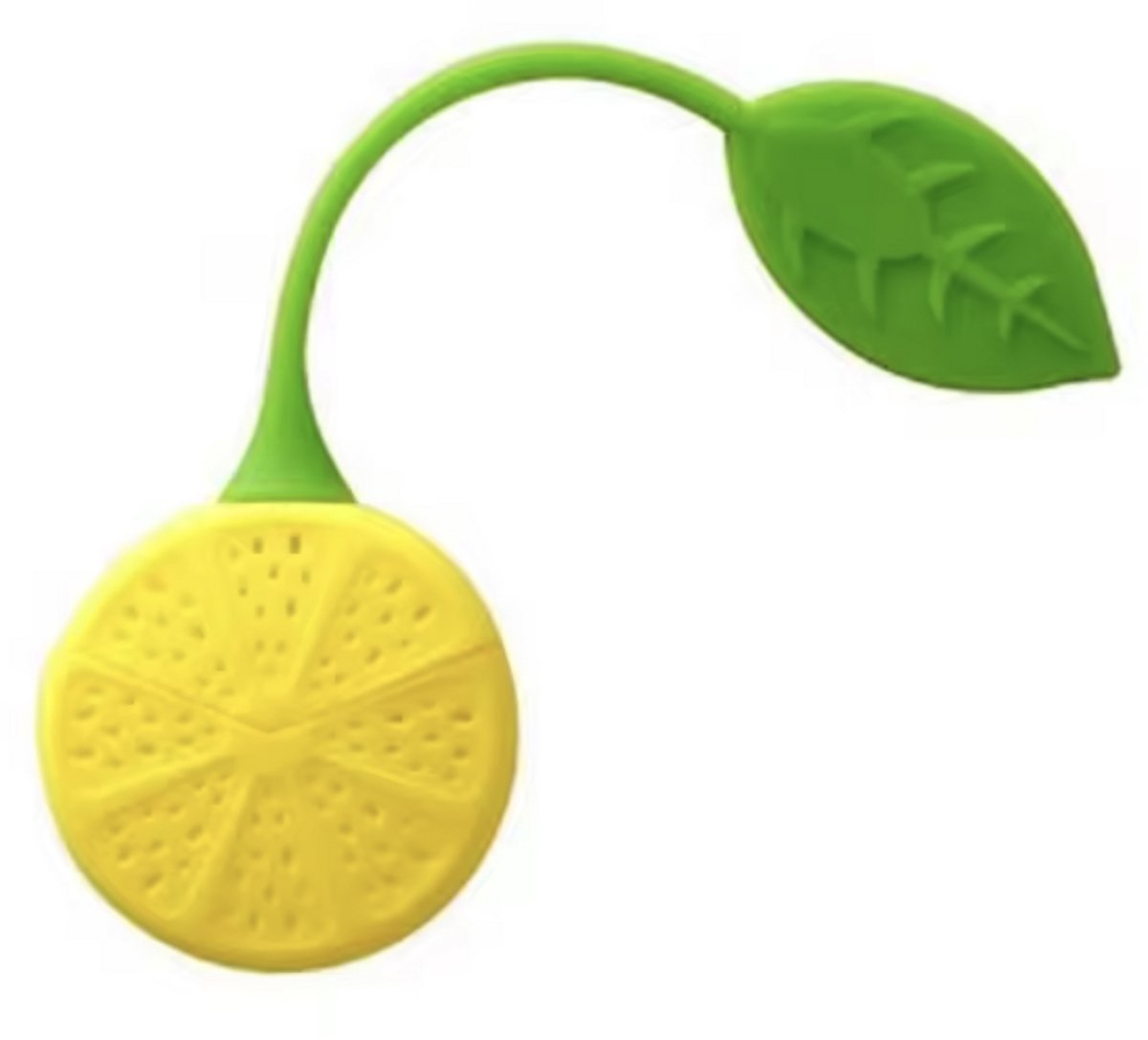 Herbruikbare Kruidenfilter - Herbruikbaar Theezakje- Citroenvormig - Tea Infuser - Geel - Citroen - Kruidenbuiltje - 1 stuk - Siliconen - CHPN