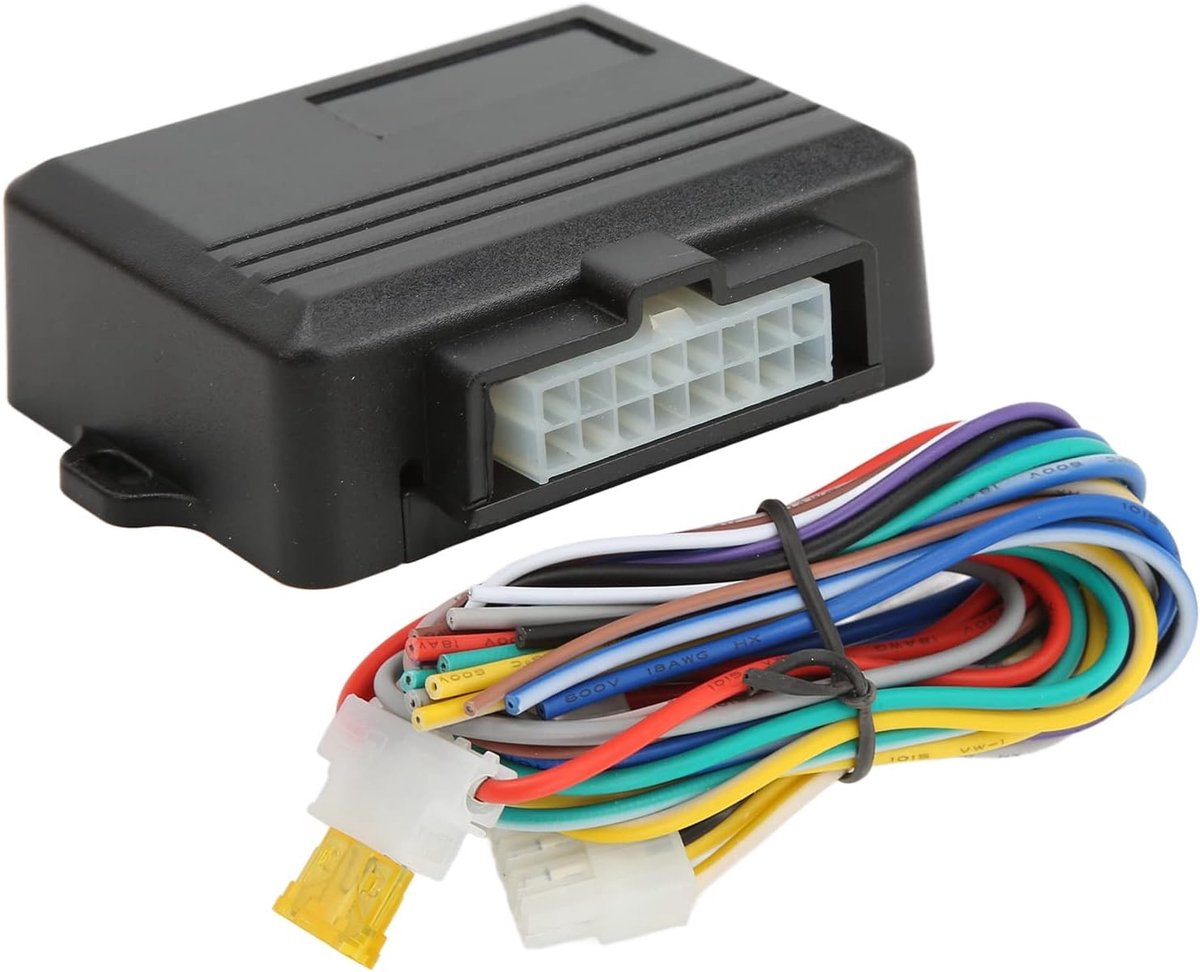 Elektrische Raammodule voor Auto's - Universele 12V Roll-Up Module van ABS, Hittebestendig voor 4-Deurs Voertuigen met Automatische Raamsluiting