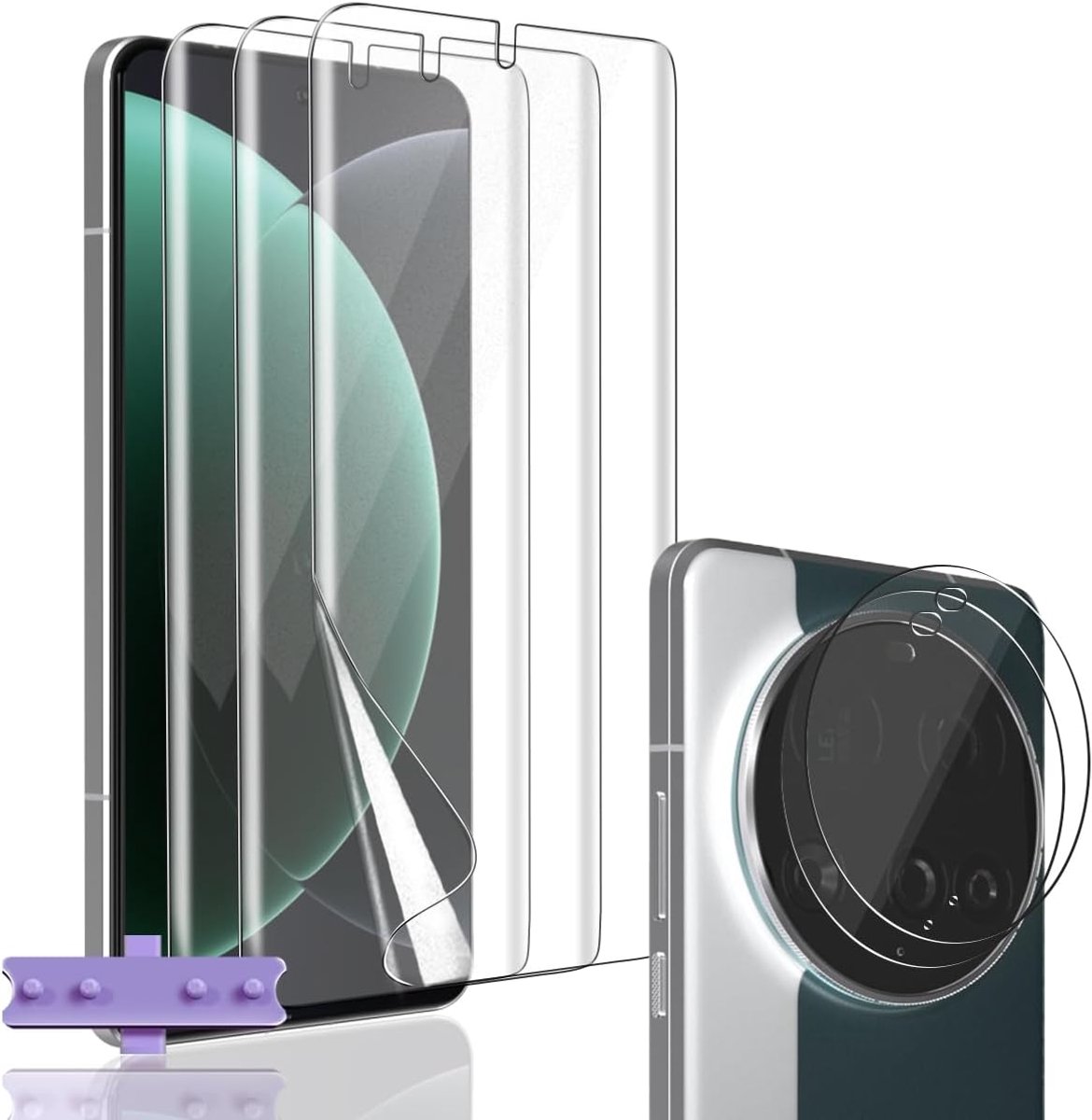 Displaybeschermfolie Voor Xiaomi 15 Ultra, 3 Stuks Zachte TPU Displaybeschermfolie En 2 Stuks Camera Gehard Glas, HD - Krasbestendig
