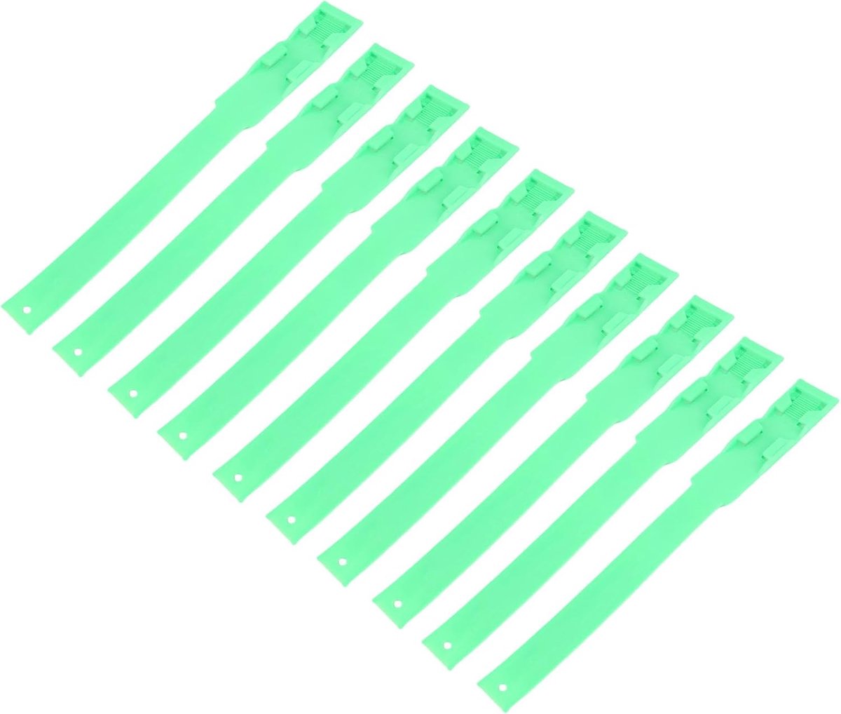 10 stuks koe identificatie ID halsbanden plastic vee markering banden veilig boerderij accessoire voor vee schapen geiten 4 kleuropties (groen)