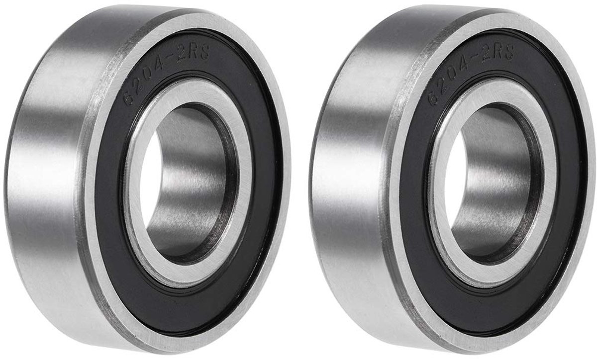 Lagers 20 mm x 47 mm x 14 mm dubbel verzegeld chroomstaal Z2
