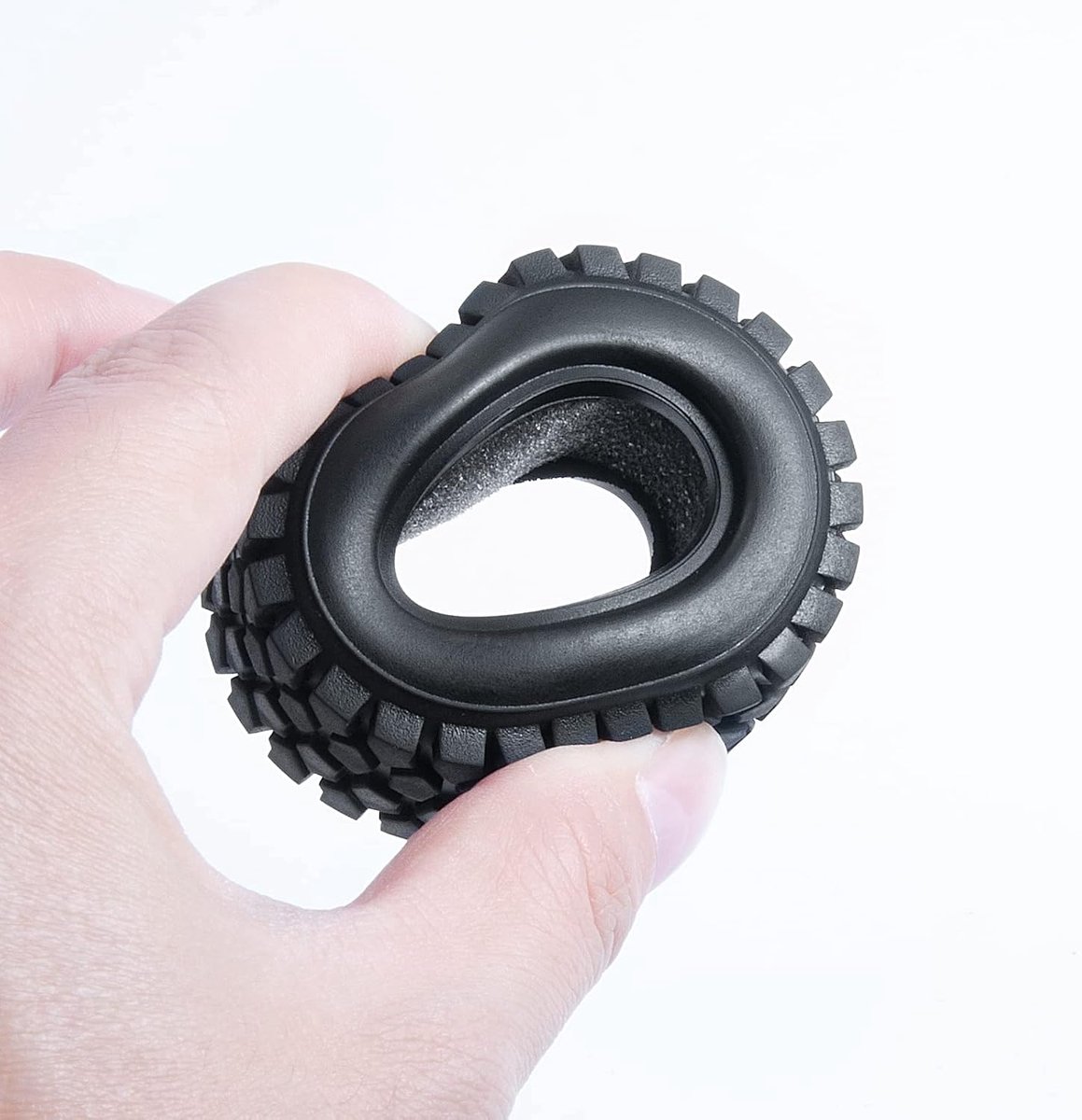 Banden 1,0 inch Micro RC Crawler wielbanden, rubberen banden voor alle 1/24 Axial SCX24 AXI90081 Deadbolt RC Crawler Truck Car (50 mm)