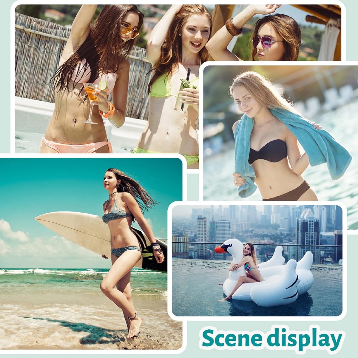 Dames bikiniset met mesh tweedelig badpak push-up gevoerd high cut sport badmode hoge taille bikini voor vrouwen