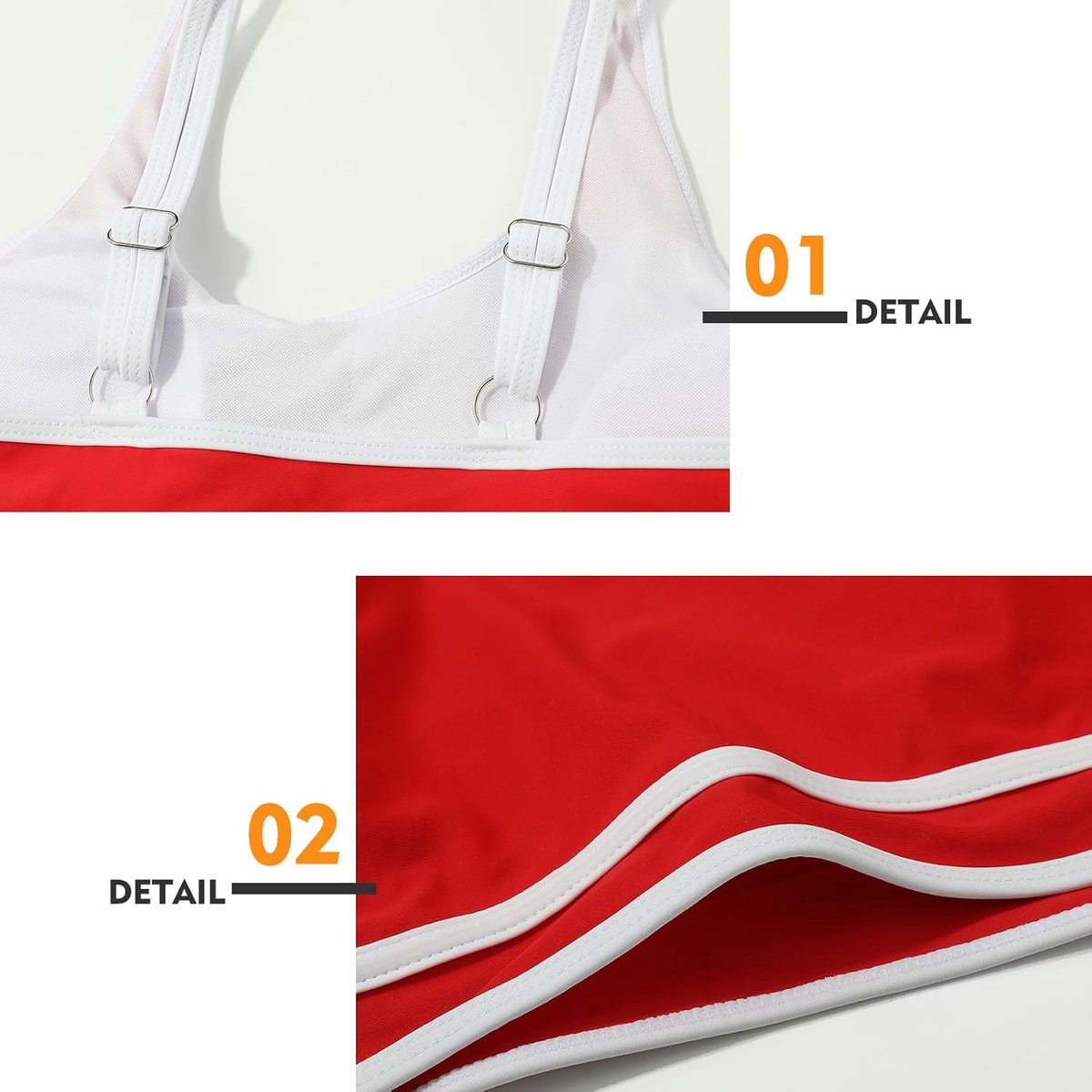 Sets voor dames, bikinitops, hoge taille, buikcontrole, badpakken, hoog uitgesneden damesbadpakken, gevoerde strandkleding