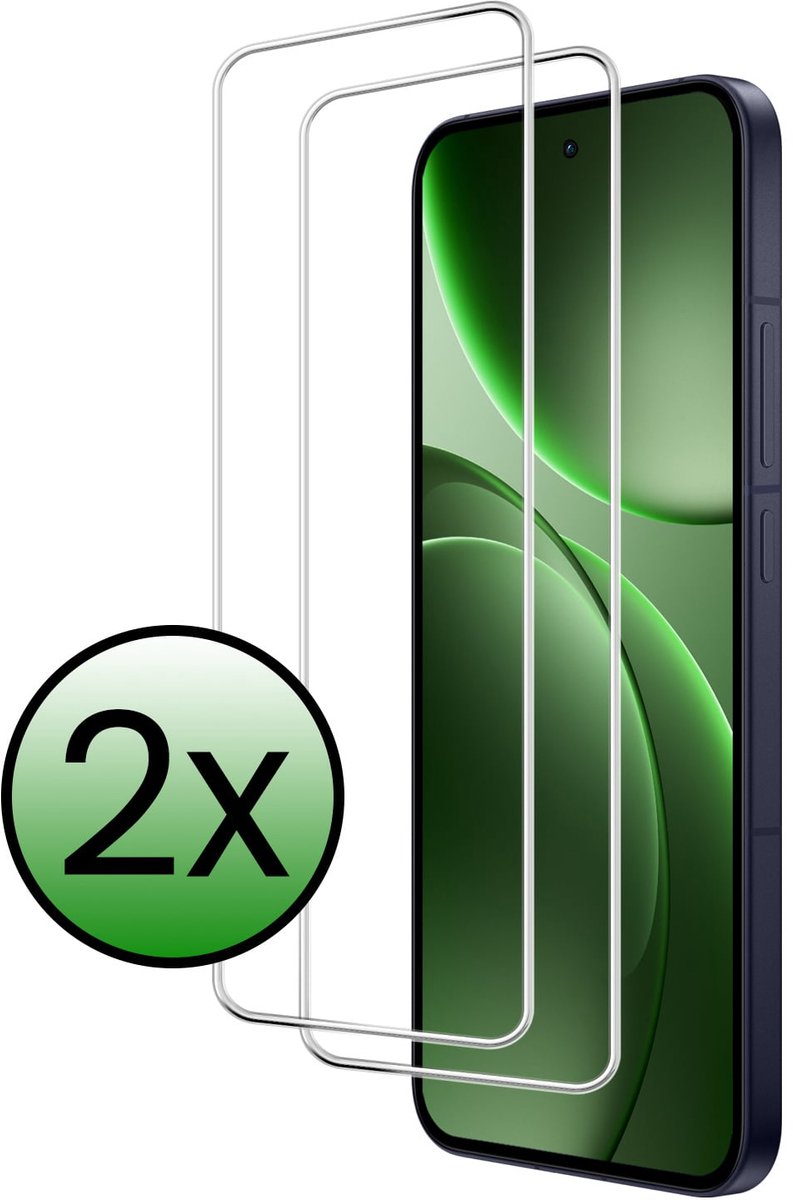 Screenprotector - 2 Stuks Geschikt voor OPPO Find X9 - Extra Sterk - Beschermglas - Gehard Glas - Tempered Glass - Screen Protector