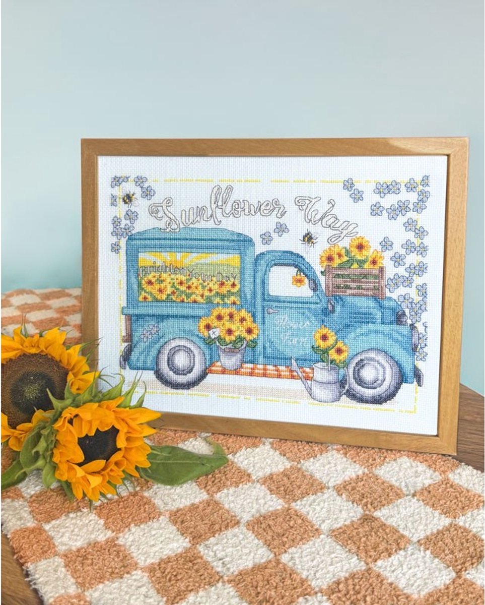 Bothy Threads borduurpakket het bloemen busje XKTB26 telpatroon