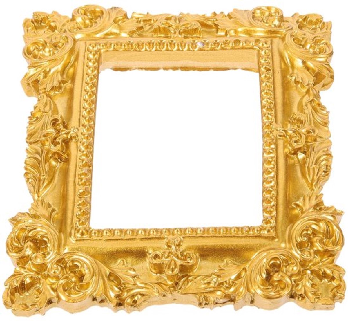 Fotolijst Mini - Hars - Ovaal Gouden Frame - 9x7,8 cm - Decoratieve Ornament - Rustieke Woondecoratie - Geschikt voor Kantoor/Slaapkamer - Fotokader