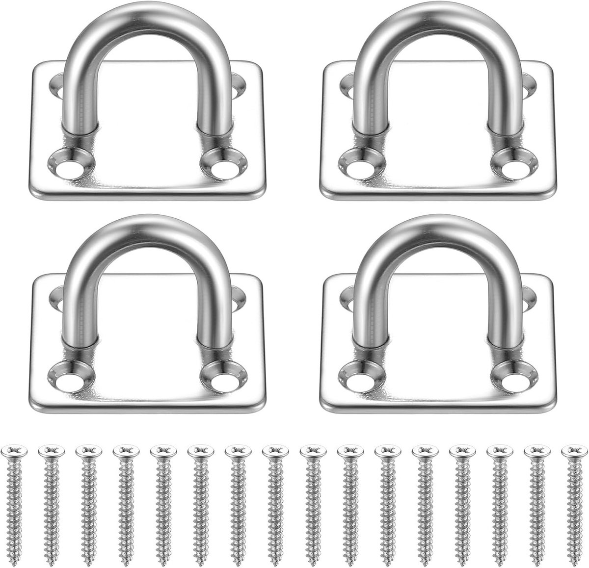 Ceiling hooks set van 4 stuks voor hangmatten, punching bags en yoga - Stevige bevestiging tot 150 kg