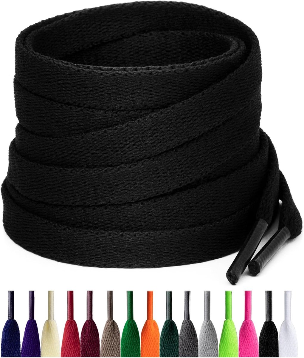 Schoenveters, 8 mm vervangende schoenveters voor sneakers, hardloopschoenen, sportschoenen