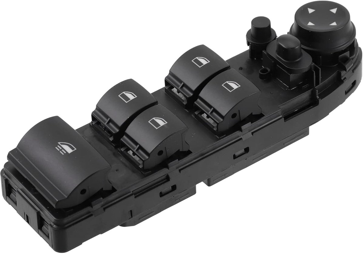 Auto Voor Links Bestuurderszijde Hoofd Bedieningsschakelaar Voor Raam Passend voor BMW M3 328i 335i No.61319217365 - Verpakking van 1 Zwart