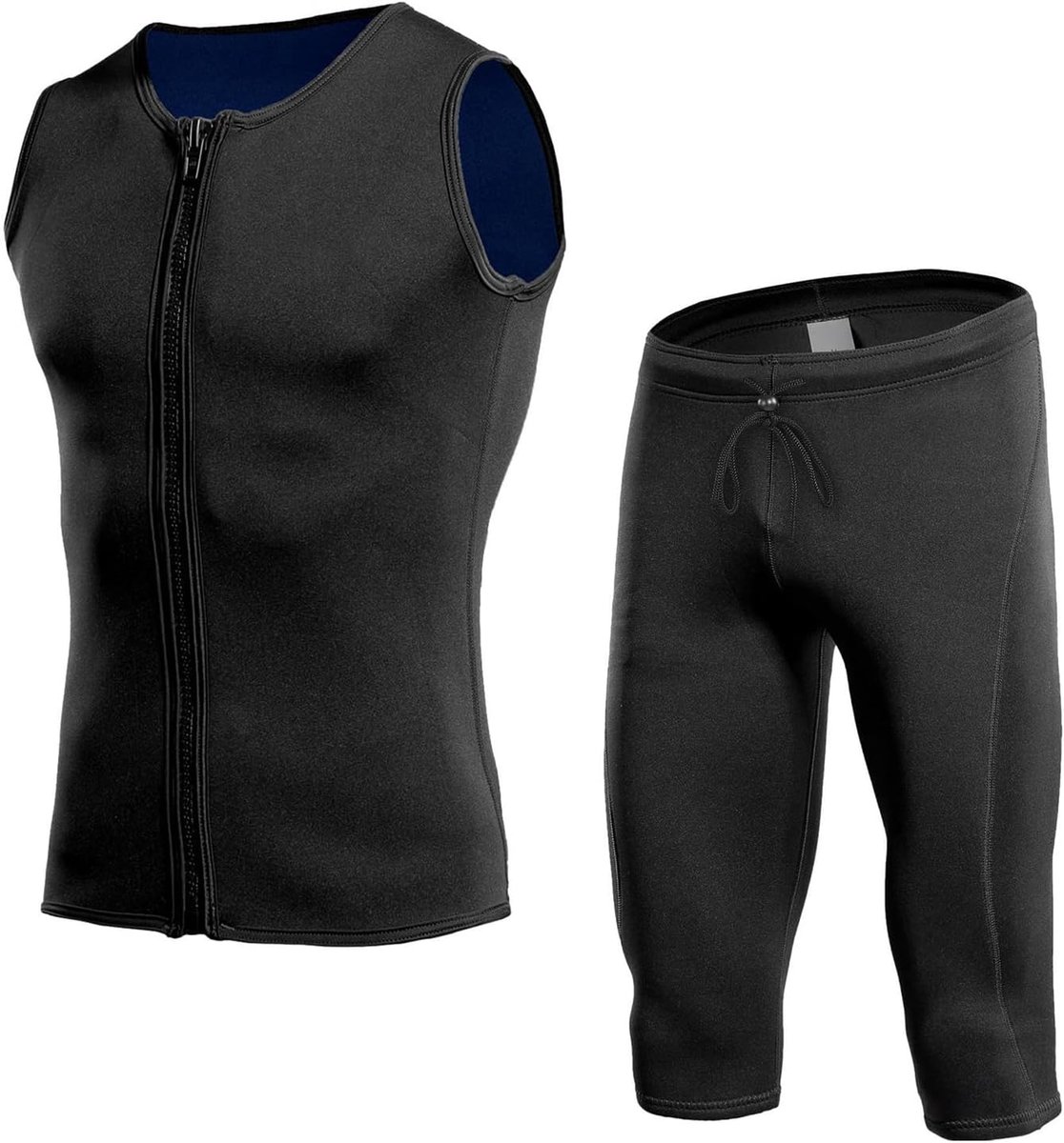 2 mm Shorty wetsuit voor heren en dames, ritssluiting aan de voorkant, wetsuit met korte mouwen voor zwemmen, duiken, surfen