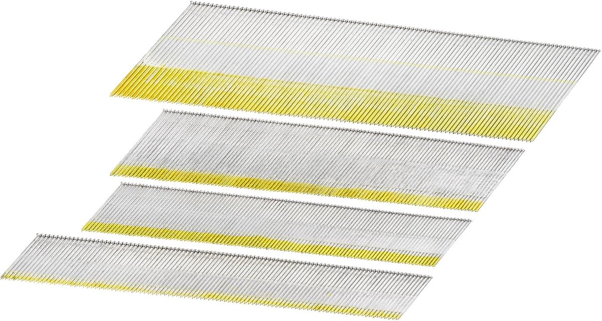 1200 stuks 15 gauge haakse finisspijkers 1-1/4"/1-1/2"/2-1/2" lengte 34 graden gegalvaniseerde maten projectverpakking voor houtbouw zinkverf