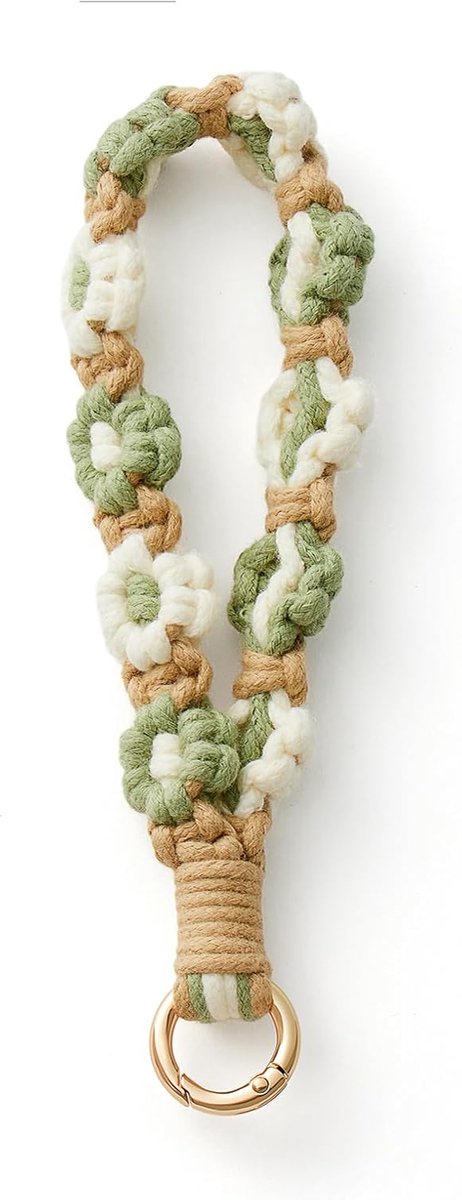 Macrame lint sleutelhanger Lanyard kaart sleutelhanger meisjes cadeau voor vrouw